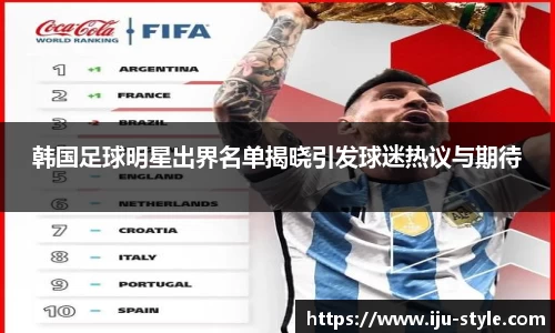 韩国足球明星出界名单揭晓引发球迷热议与期待